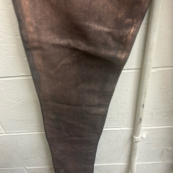 Levi Strauss Jean leggings 33 in copper and black. Button and zipper closure - Picture 2 of 13
